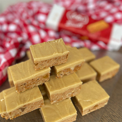 Biscoff Ginger & Walnut Slice | A fave with a new addition