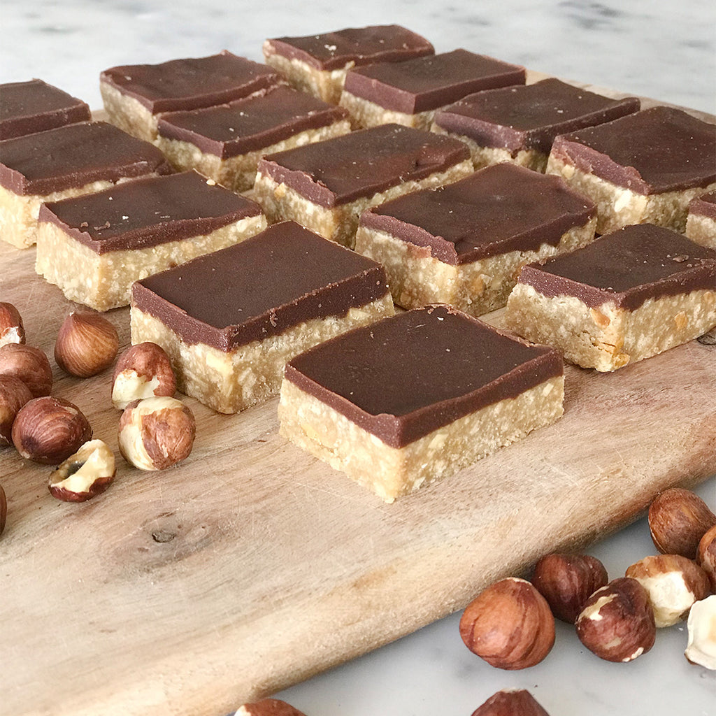 Chocolate Hazelnut Slice | A classic pairing!