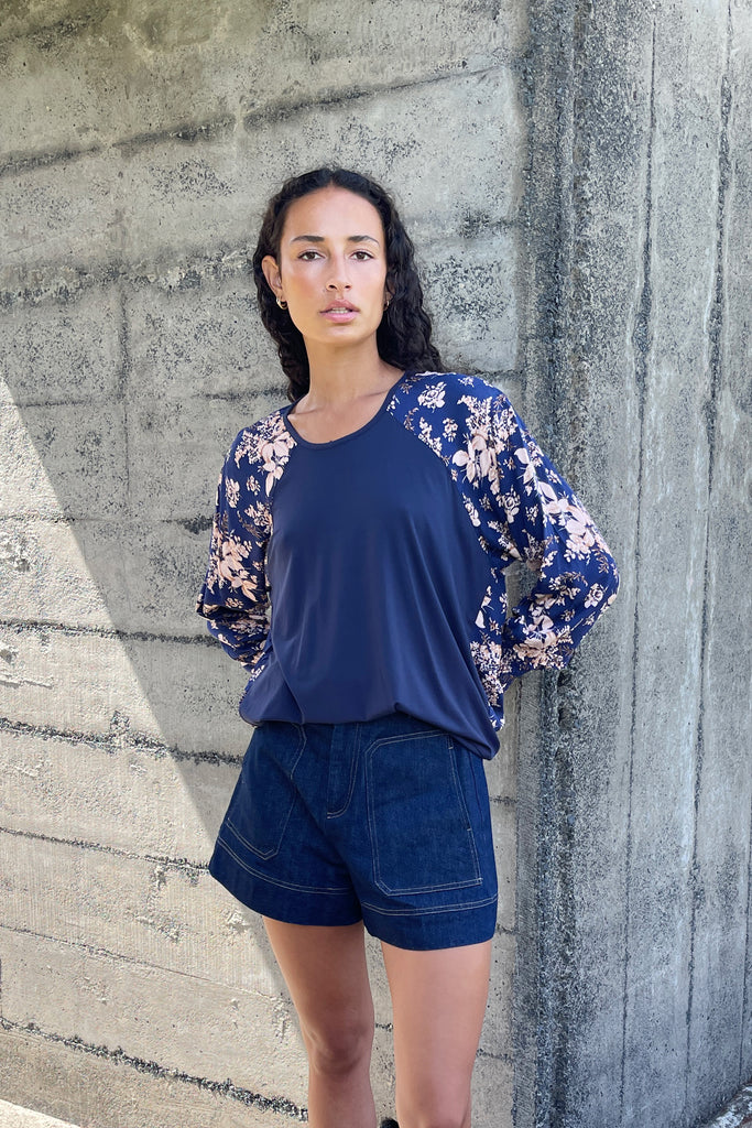 Bluebell Top - Navy